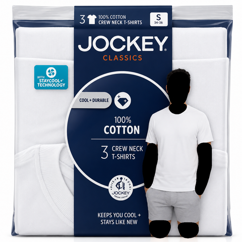 Mens Crew Neck T-Shirt-3Pack