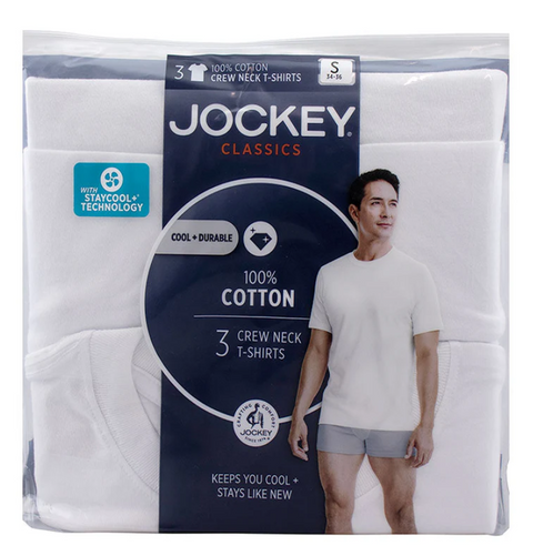 Mens Crew Neck T-Shirt-3Pack