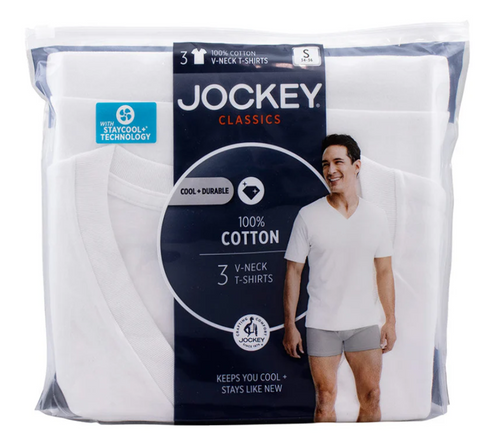 Mens V-Neck T-Shirt-3Pack