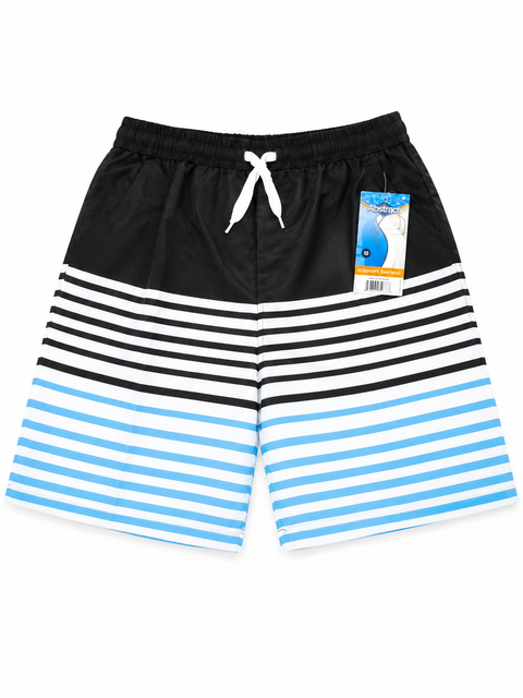 Striped Design Swim Shorts