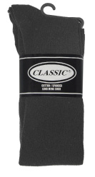 Mens Cotton Long Sock - BLACK