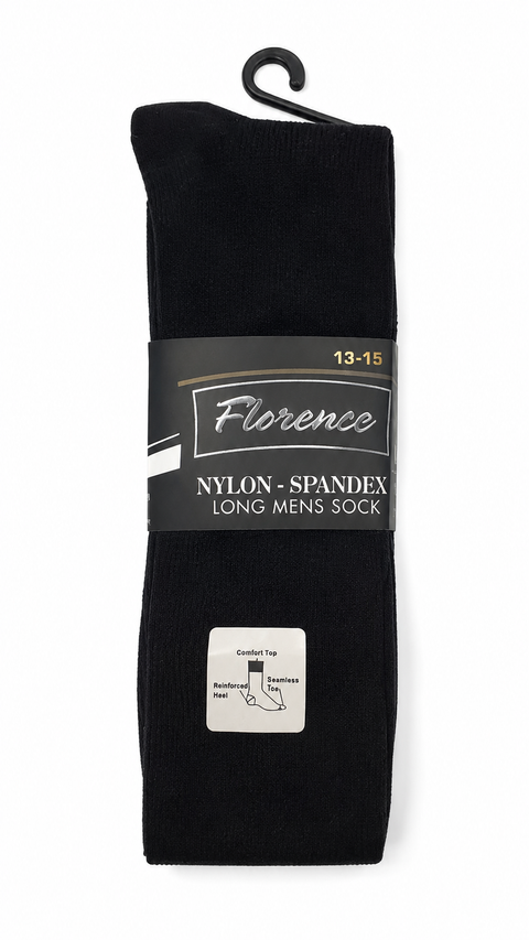 Mens Nylon Spandex Long Socks