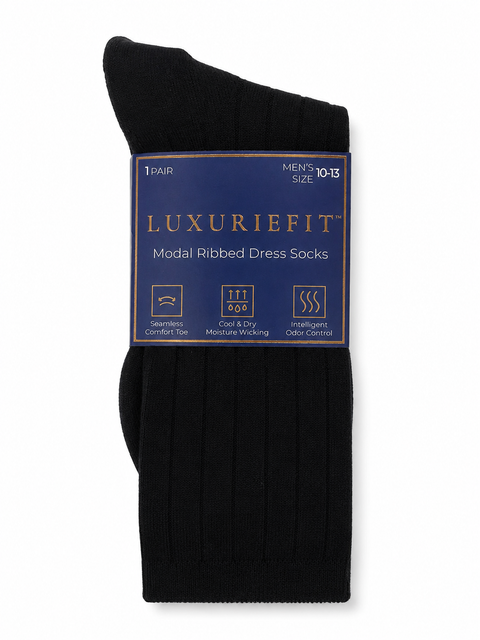 MODAL RIBBED DRESS SOCKS