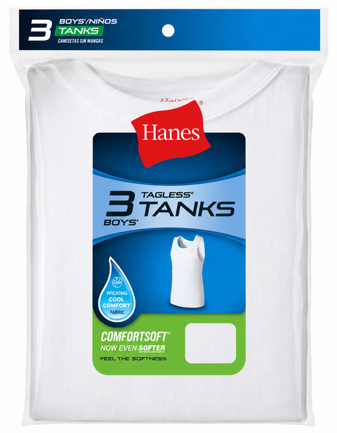 Boys Ribbed Tanks -3Pack