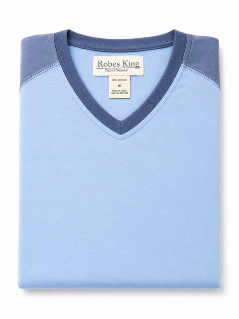 Knit V Neck Pajamas - #9