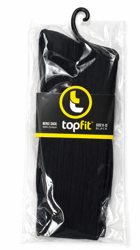 Mens Cotton Socks - BLACK