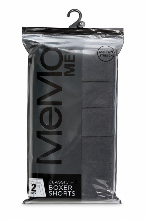 Mens Boxer Shorts 3Pack - BLACK