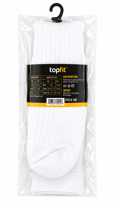 Mens Cotton Socks - WHITE