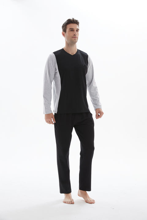 Pajama set - Black/Grey