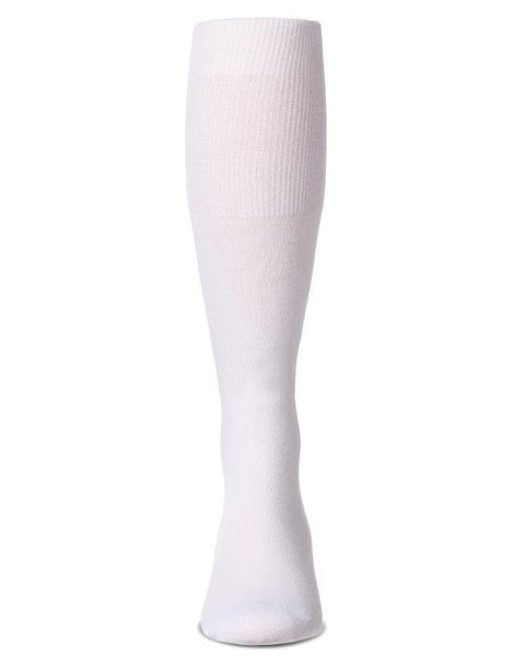 Mens Modal Flat Long Socks - WHITE