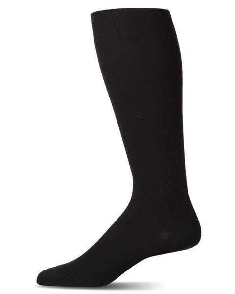 Mens Modal Rib Socks - BLACK