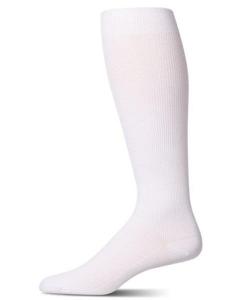 Mens Modal Rib Socks - WHITE