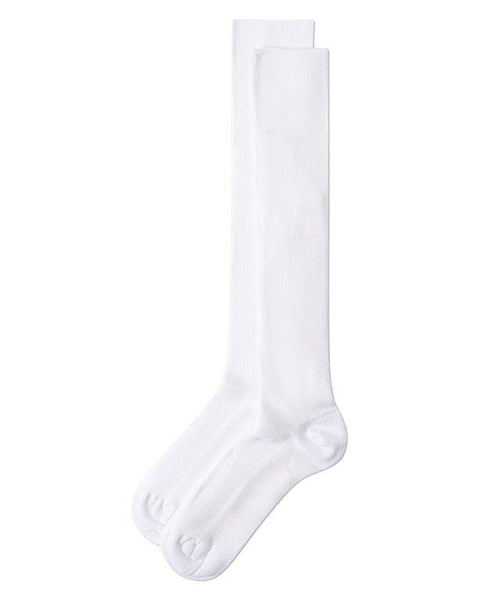 Mens Modal Rib Socks - WHITE
