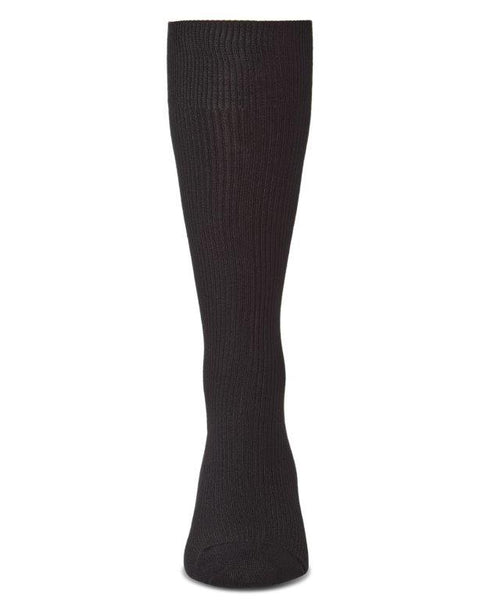 Mens Modal Pin Rib Crew Socks