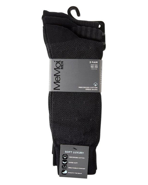 Mens Mercerized Socks-Design A-3Pack