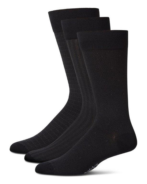 Mens Mercerized Socks-Design A-3Pack