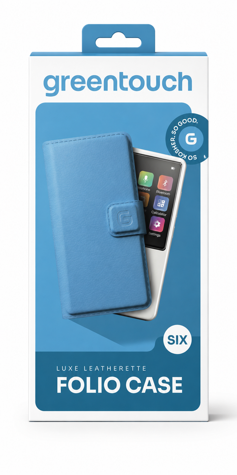 SIX LEATHER CASE - BLUE