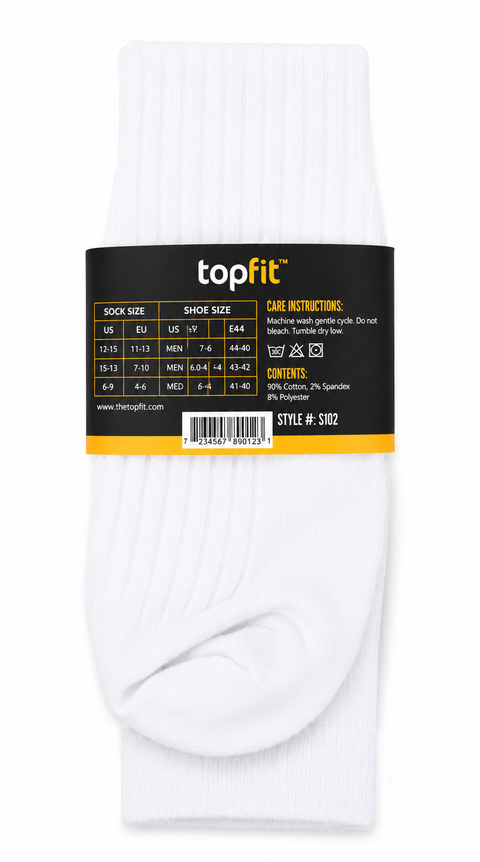 Mens Cotton Socks - WHITE
