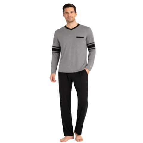Airweeve Gray Black Pajama Set