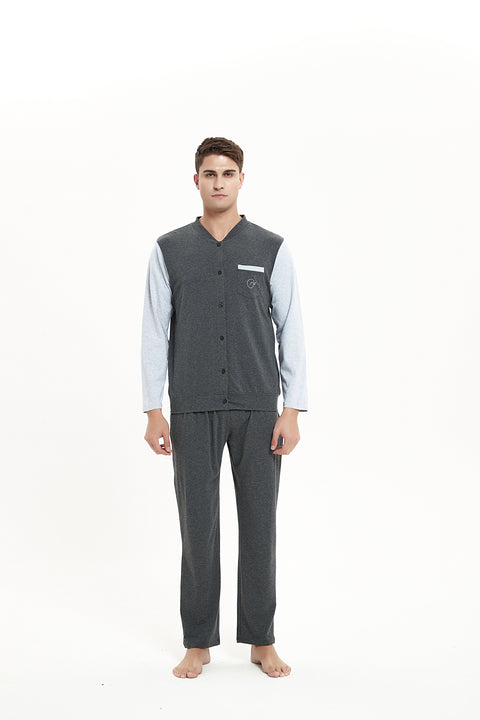 Pajama Set - Black/Grey