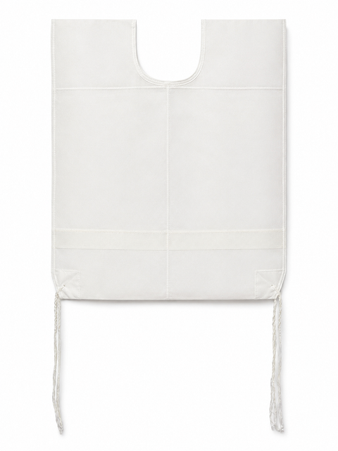 Wool Round White/White Tzitzis