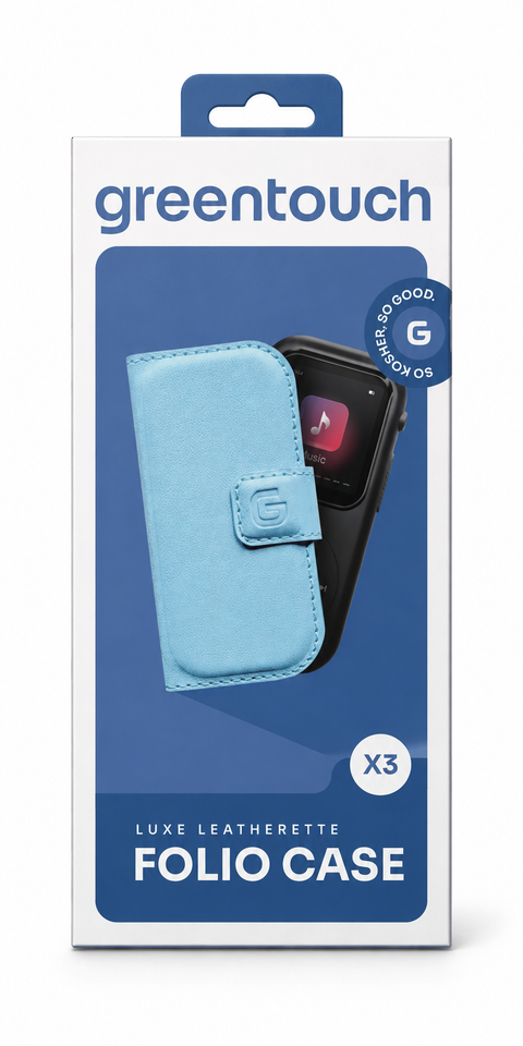 X3 FOLIO LEATHER CASE - BLUE
