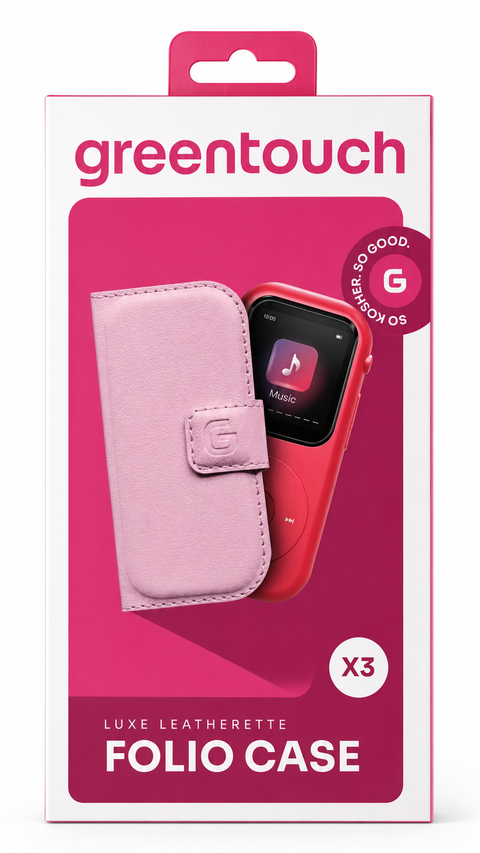 X3 FOLIO LEATHER CASE - PINK