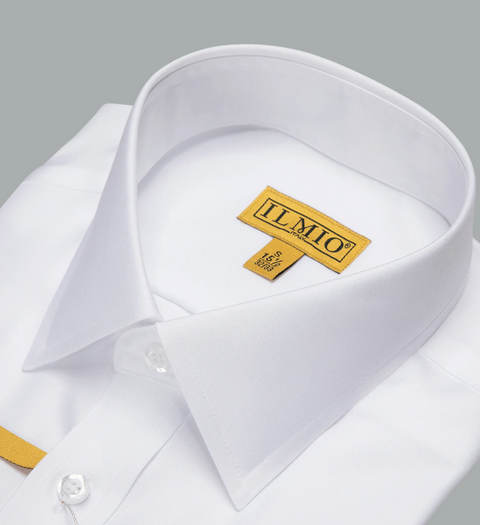 Mens Slim Fit Fine Twill Shirt-Gold Label
