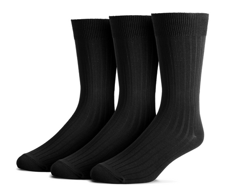 Bamboo Ribbed Socks-3Pack